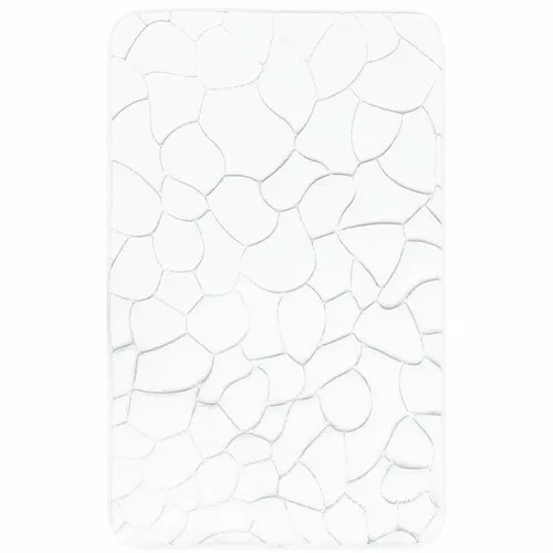 VOPI Koupelnová předložka s paměťovou pěnou Kameny bílá, 50 x 80 cm