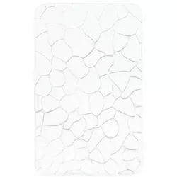 VOPI Koupelnová předložka s paměťovou pěnou Kameny bílá, 50 x 80 cm