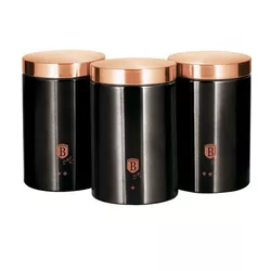 Berlinger Haus 3dílná sada dóz Black Rose Collection