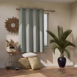 AmeliaHome Závěs Blackout EYELETS stříbrná, 140 x 245 cm