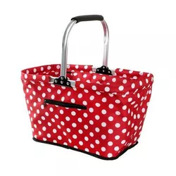 Toro Skládací nákupní košík Dots 48 x 28 x 28 cm