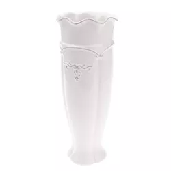 Keramická váza Renaissance bílá, 30 cm
