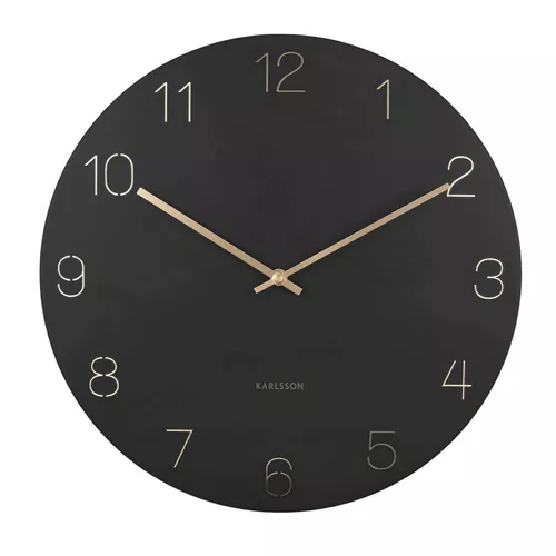 Karlsson 5762BK designové nástěnné hodiny, pr. 40 cm
