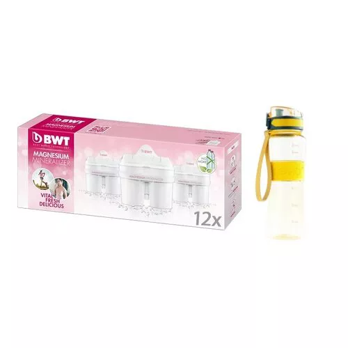 BWT Náhradní filtry 12 ks s dárkem - sportovní láhev 600 ml