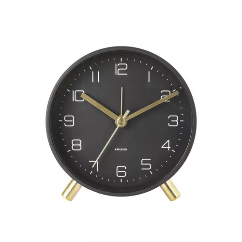 Karlsson 5752BK Designový budík pr. 11 cm