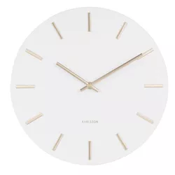 Karlsson 5821WH Designové nástěnné hodiny  pr. 30 cm