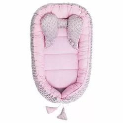 Belisima Hnízdečko pro miminko Minky Sweet Baby, růžová