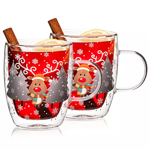 4Home Termo sklenice Mug Reindeer Hot&Cool 270ml, 2 ks